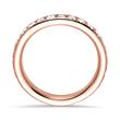 14ct rose gold memoire ring 28 diamonds