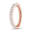 585er Roségold Memoire Ring 28 Diamanten