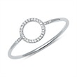 Circle Ring In 14ct White Gold With Diamonds