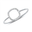 14ct white gold ring with diamonds