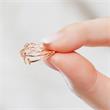 585 Rose Gold Ring With White Topaz