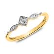 14 Carat Gold Ring With Diamonds