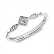 Ring In 14ct White Gold With Diamonds
