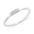 14K white gold ring for ladies with diamonds