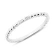 Ladies ring in 14K white gold with diamonds
