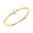 14K gold ring for ladies with diamond