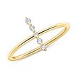 14-carat gold ring for ladies with white topazes