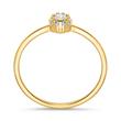 Topaz ring for women in 14-carat gold