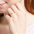 Topaz ring for women in 14-carat gold
