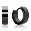 Black stainless steel hoops