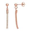 Rose gold earrings polished stainless steel