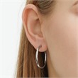 Polished stainless steel hoops