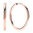 Stainless steel hoops pink gold