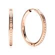 Stainless steel hoops in pink gold