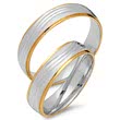 Wedding rings 18ct yellow-white gold