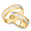 Wedding rings 8ct yellow-white gold