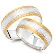 Wedding rings 8ct yellow-white gold