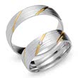 Wedding rings 8ct yellow-white gold with diamond