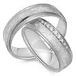 Wedding rings 8ct white gold 9 brilliants