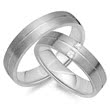 Wedding rings 8ct white gold 2 diamonds