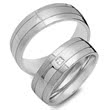 Wedding Rings 14ct White Gold With Diamond