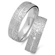 Wedding rings 18ct white gold 5 diamonds