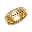 Wedding rings in gold with 36 diamonds