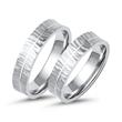 Wedding rings in white gold or platinum