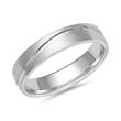 Wedding rings in white gold or platinum with 9 diamonds
