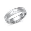 Wedding rings in white gold or platinum with diamond