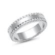 Wedding rings in white gold or platinum with 82 brilliant-cut diamonds