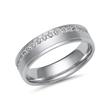 White gold or platinum wedding rings with 38 diamonds