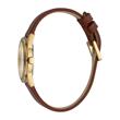 Ladies' Watch In Leather And Stainless Steel, Brown Gold