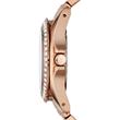 Multifunctional watch riley for ladies made of stainless steel, rosé