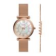 Ladies watch and bracelet carlie in stainless steel, rosé