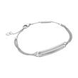 Mehrreihiges Armband aus 925er Silber mit Zirkonia