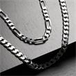 Sterling silver chain: Curb chain silver 8mm