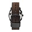 Men's watch machine with leather strap, brown
