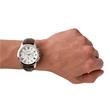 Chronograph Grant for men with leather strap, brown