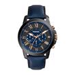 Mens Chronograph Grant With Dark Blue Leather Strap
