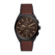 Everett Chronograph For Men With Leather Strap, Brown