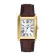 Men's watch carraway in stainless steel with leather, IP gold