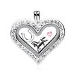 Locket charms set sterling silver