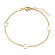 375 Gold Bracelet With Hearts