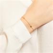 9 quilates pulsera de oro con estrellas