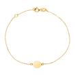 Pulsera circular grabable para mujer en oro 9 quilates