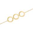 Ladies bracelet circles in 9K gold