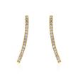 Studs for ladies in 9K gold with zirconia