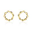 Ladies ear stud circles in 9K gold