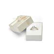 White Gift Box With Bow For Rings